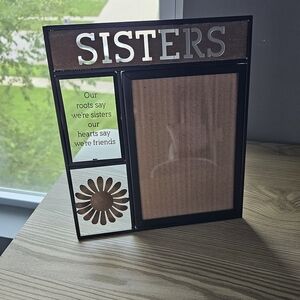 Black and Brown Sisters Photo Frame